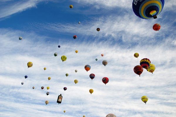 Balloon flight in Winterberg